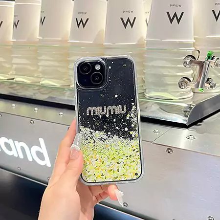 ミュウミュウiphone16ケース 透明