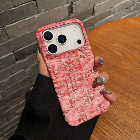 クロームハーツiphone17promaxケース レリーフ加工