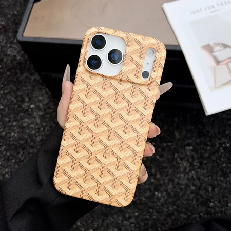 ゴヤールiPhone17Airケース ガラス 背面