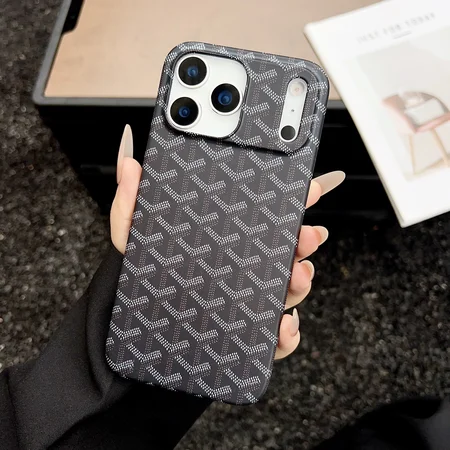 ゴヤールiPhone17Airケース ガラス 背面