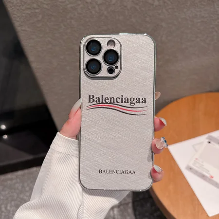 バレンシアガ iphone17proケース メッキ加工
