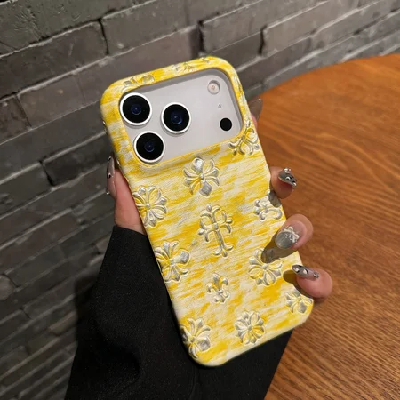 クロームハーツiphone17promaxケース レリーフ加工