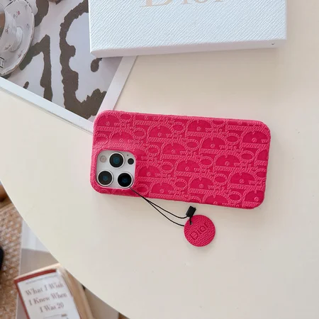 ディオールiphone17proケース レザー 型押し