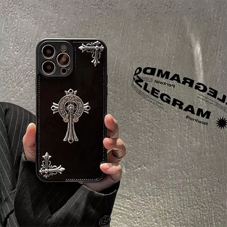 クロームハーツiphone15カバー 黒