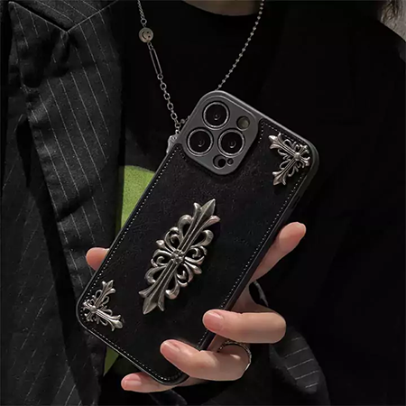 クロームハーツiphone15カバー 黒